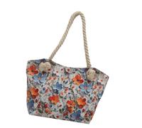 Elegante borsa a tracolla da donna spaziosa borsa floreale sotto le ascelle borse alla ricerca di comfort e stili nell'uso quotidiano borsa in nylon leggero con arte floreale, A, One Size