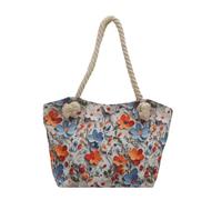 Elegante borsa a tracolla da donna spaziosa borsa floreale sotto le ascelle borse alla ricerca di comfort e stili nell'uso quotidiano borsa in nylon leggero con arte floreale, A, One Size