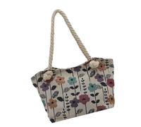 Elegante borsa a tracolla da donna spaziosa borsa floreale sotto le ascelle borse alla ricerca di comfort e stili nell'uso quotidiano borsa in nylon leggero con arte floreale, B, One Size