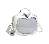 Elegante borsa a tracolla in pelle PU Borsa a tracolla Bella Itabag Dolce Zaino Preppy Styles Messaggeri Per Display Pin Zaino in Pelle PU Itabag Stili Preppy Spalla Bella Crossbody, bianco, One Size
