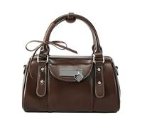 Elegante borsa a tracolla in pelle PU che combina stili retrò e borse a tracolla di lusso borsa sotto le ascelle per l'uso quotidiano Borsa per pendolari alla moda, Caff, One Size