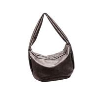 Elegante borsa a tracolla in pelle PU con chiusura a cerniera Dettaglio elegante borsa a tracolla borsa a tracolla per amante della moda estetica, bronzo, One Size