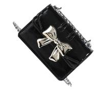 Elegante Borsa A Tracolla In Pelle PU Per Donne Con Dettagli A Catena E Disegni Unici In Fiocchi Da Lavoro Per Borse Quadra