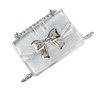 Elegante Borsa A Tracolla In Pelle PU Per Donne Con Dettagli A Catena E Disegni Unici In Fiocchi Da Lavoro Per Borse Quadra