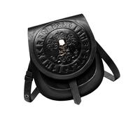 Elegante borsa a tracolla in pelle PU per le donne retrò borse a tracolla medievali europee borse a tracolla personalità borsa dichiarazione, Nero , Bellezza di massa