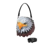 Elegante borsa a tracolla in pelle PU per uomini e donne con stampa gufo design leggero borsa a tracolla pratica per tutti i giorni noi, Marrone