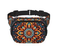 Elegante borsa a tracolla multifunzione con stampa a ghirlanda, unisex, alla moda, borsa da viaggio e sport