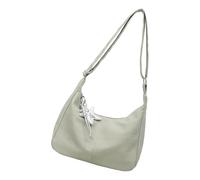 Elegante borsa a tracolla oversize in tela interna spaziosa comoda borsa a tracolla adatta per l'uso quotidiano borsa a tracolla casual, Verde, One Size