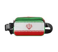 Elegante borsa a tracolla per donne e uomini, multiuso, con tracolla regolabile, per viaggi, palestra, lavoro, bandiera dell'Iran, verde e rosso, Bandiera dell'Iran Verde Rosso, Taglia unica, casual