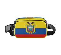 Elegante borsa a tracolla per donne, uomini, adolescenti, mini borsa a tracolla con tracolla regolabile per ciclismo, escursionismo, palestra, bandiera dell'Ecuador, ECU nazionale ecu, Ecuador