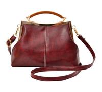 Elegante borsa a tracolla retrò Y2K in pelle PU designer con manico superiore borse con tracolla staccabile borsa a tracolla per le donne lavoro shopping viaggio, Rosso, 9.84 x 6.69 x 2.36 inch