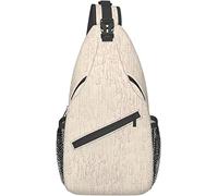 Elegante borsa a tracolla sul petto Vernice beige Crackled Wall Orange Antique Crack Line l Old Roma Rome, Zaino a tracolla a tracolla Borsa sul petto regolabile Leggero Zaino casual per uomo Do