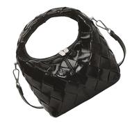 Elegante borsa a tracolla testurizzata Premium PU borsa a tracolla scomparti multipli tracolla regolabile lavoro essenziale borsa a tracolla delicata per laptop per uso quotidiano, Nero , One Size