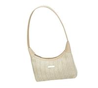 Elegante borsa ascellare tessuta in paglia leggera borsa a tracolla amichevole borsa casual per donne e ragazze spalla unica, AT, One Size