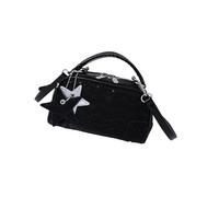 Elegante borsa da bowling da donna in pelle PU per, Black