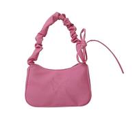 Elegante borsa da donna sotto le ascelle alla moda pieghettata borse a tracolla borsa in nylon, rosa