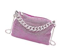 Elegante borsa da sera con strass, borsa a tracolla da donna, borsa casual per matrimoni, feste e banchetti da donna, B, One Size