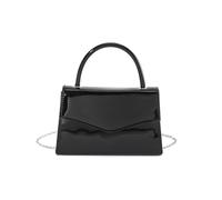 Elegante borsa da sera in pelle PU borsa a tracolla con chiusura Prom Crossbody borse borsa per donna notte fuori, Nero
