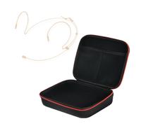 Elegante borsa da trasporto in EVA per microfono e accessori bavero Lavalier