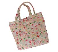 Elegante Borsa Per Acquirente Cotone Trapuntato Con Disegni Floreali Con Spalla Capacità Borseggiata Imbottita La Spalla Floreale Uso Quotidiano