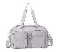 Elegante borsa per la mamma in tessuto Oxford e poliestere borsa funzionale facile da trasportare eccellente per viaggi e shopping elegante, grigio