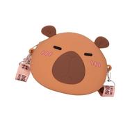 Elegante borsa per soldi in silicone Capybara comoda borsa rotonda portamonete borse a tracolla per bambini a tema animale portafoglio portamonete Capybara, 01style