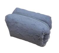 Elegante borsa per trucchi artigianale in robusto poliestere, accessorio portatile per uso quotidiano, viaggi o organizzazione domestica, Grigio