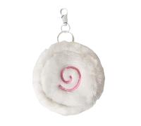 Elegante borsa portachiavi con torta di pesce portatile organizzata multiuso titolare della carta per gingilli chiavi regalo decorativo borsa a forma di pesce alla moda, bianco, Bellezza di massa