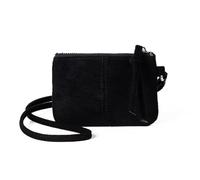 Elegante borsa portamonete e collo leopardi portafoglio in PU con comodo cinturino da collo tasca per il cambio per il trasporto quotidiano pratico portafoglio ID, Nero , Bellezza di massa