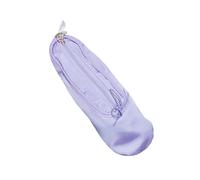 Elegante borsa portaoggetti a tema scarpette da balletto in tessuto, adatta per cosmetici e articoli di cancelleria, per ballerini e cosmetici, Viola, Taglia unica