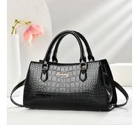 Elegante borsa secchiello di moda con stampa coccodrillo, borsa shopping multifunzionale dalla grande capacità, design alla moda, versatile. Nuova piccola borsa quadrata da donna elegante, a tracolla 
