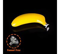Elegante bottiglia di whisky a forma di banana con imbuto perfetta per attivit??