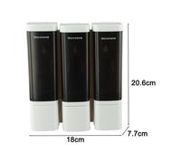 Elegante Bottiglia Pompa da Parete per Gel Doccia Shampoo e Balsamo 320ML