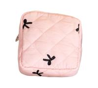 Elegante Bowknot Femminile Igiene Organizzatore Elegante Tovagliolo Sanitario Porta Tovagliolo In Poliestere Tessuto Tampon Contenitore per le Donne