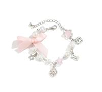 Elegante braccialetto a forma di stella, fatto a mano, da fiaba, per l'uso quotidiano, elegante ciondolo, Taglia unica, come descritto