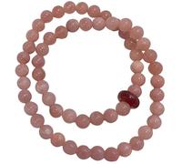 Elegante braccialetto di cristallo di quarzo, braccialetto di perline elasticizzato con accenti di agata rossa, gioielli alla moda da donna per meditazione e yoga