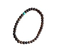 Elegante braccialetto di perle con fiori di legno, elegante braccialetto di perle, ideale per le donne con stili nazionali, antichichicharme buona fortuna, Taglia unica, come descritto