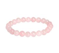 Elegante braccialetto di perline di agata rosa in pietra naturale for gioielli da donna in cristallo(B1732powdercrystal_10mm)