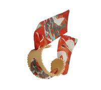 Elegante braccialetto in seta colorata, regolabile, aperto, comodo accessorio da polso per donne alla moda