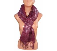 Elegante Brillante SCIARPA Foulard,Donna coprispalle misto cotone Tinta Unita