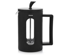 Elegante caffettiera a pressa francese da 800 ml nera con pomello e filtro