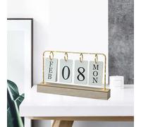 Elegante calendario a fogli mobili con base per