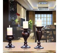 Elegante candelabro in ferro battuto Home candela a candela Decor Semplice