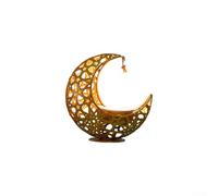 Elegante candeliere a forma di luna, design unico cavo per una migliore decorazione della stanza e un'esperienza di aromaterapia (oro)