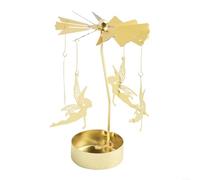 Elegante candeliere dorato progettato per ruotare automaticamente quando acceso; una splendida aggiunta alle tue esigenze di decorazione per eventi (angeli)