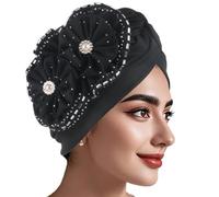 Elegante Cappello A Turbante Floreale Unico Western Styles Women Wedding Elastic for Polyester Headwrap Hat
