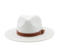 Elegante cappello da sole per tutte le stagioni, accessorio alla moda per le vacanze con design con cinturino in pelle, perfetto per gite nel tempo libero, avventure all'aria aperta, versatile