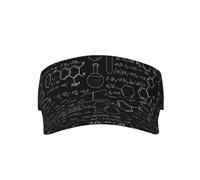 Elegante cappello unisex con visiera parasole per adulti, regolabile, leggero, per uomini e donne, Chimica della Scienza Astratta, Taglia unica