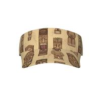 Elegante cappello unisex con visiera parasole per adulti, regolabile, leggero, per uomini e donne, Modello vintage Aloha Tiki, Taglia unica
