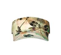 Elegante cappello unisex con visiera parasole per adulti, regolabile, leggero, per uomo e donna, Libellula Libellule Vintage, Taglia unica